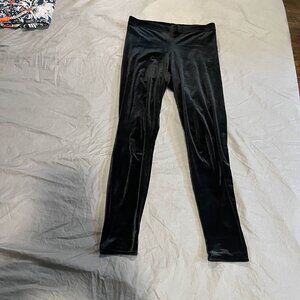 Blackmilk Black Velvet High-Waisted Leggings - L - great condition
